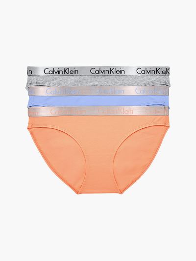 Calvin Klein Underwear HU916811 | Calvin Klein Radiant Cotton Női Bikini Alsó Szürke / Kék / Narancs